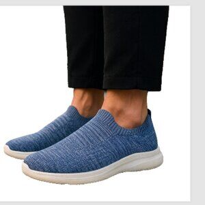 Mens Slip-On Athletic SHOES US 11M NEW Navy Breathable Sneakers MEMBERS ONLY